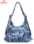 Steedy Denim vintage tie-dye tote bag