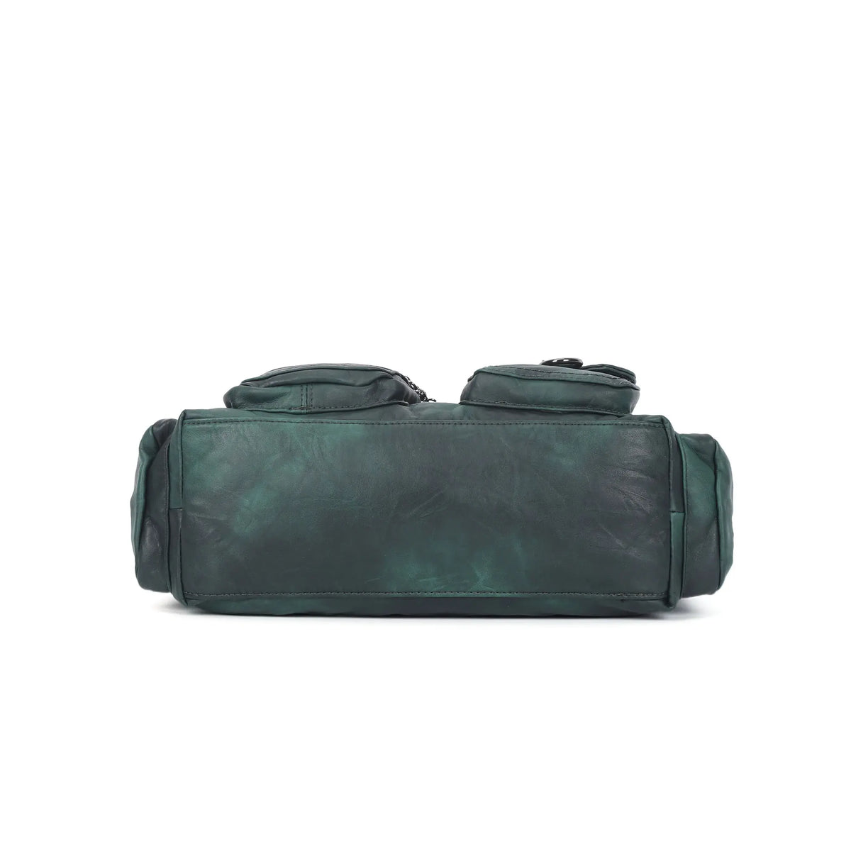 Vintage Multi-Pocket Slouchy Shoulder Bag with Utility Detail