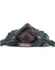 Vintage Multi-Pocket Slouchy Shoulder Bag with Utility Detail