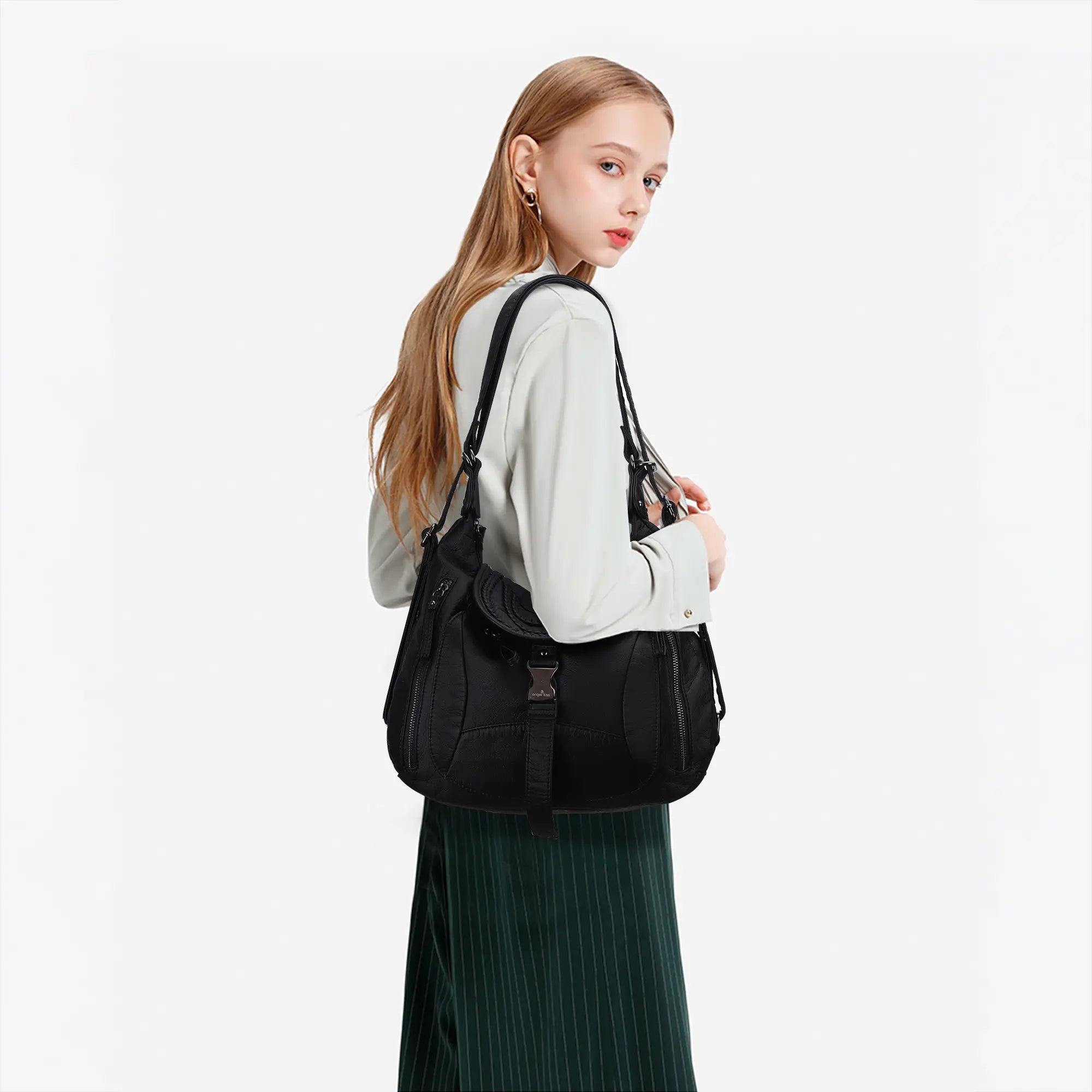 Large capacity multi-function hobo shoulder Bag