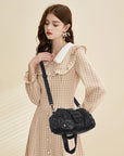 Retro Utility Multi-Pocket Satchel Shoulder-Crossbody Bag