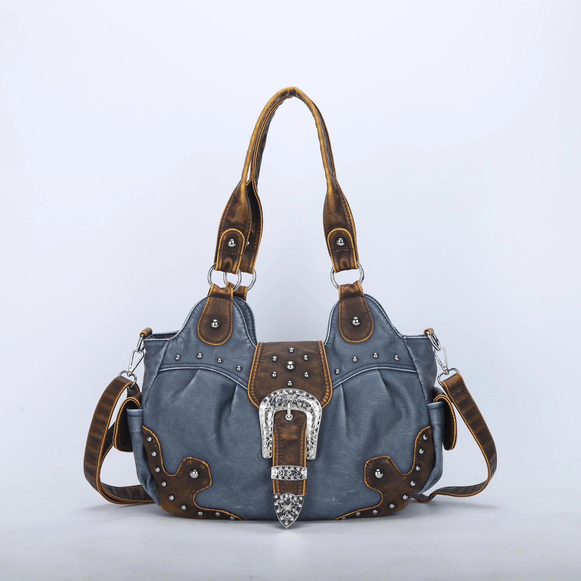 Ladies exquisite chic denim handbag satchel | Angel kiss