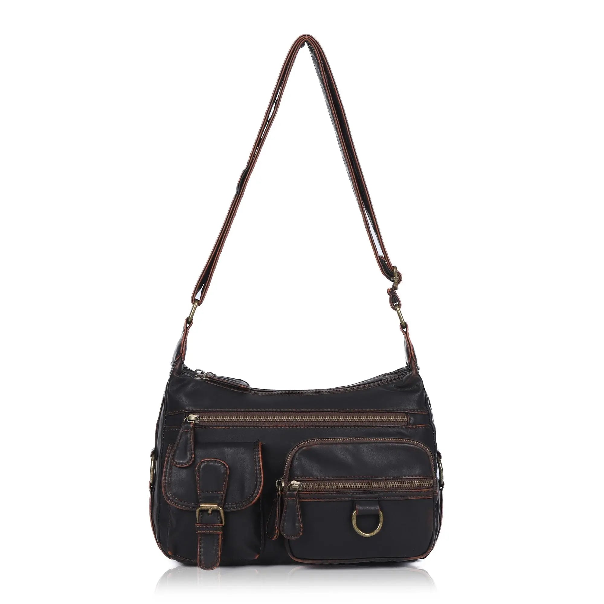 Refined Vegan Leather Crossbody Bag (Small)