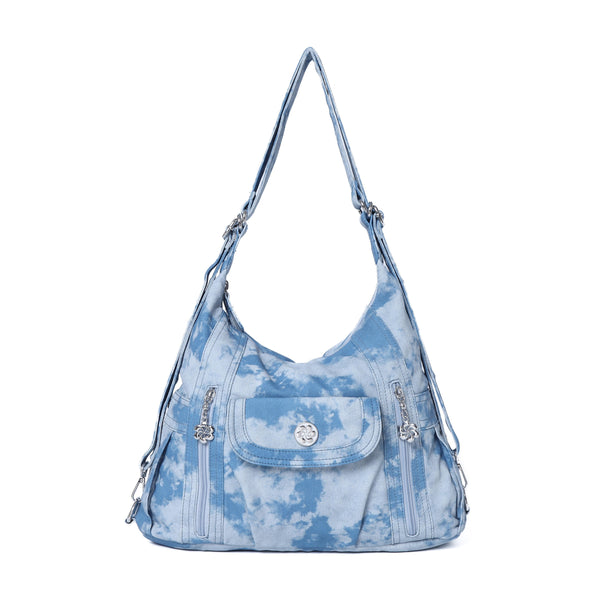 Steedy Denim vintage tie-dye tote bag