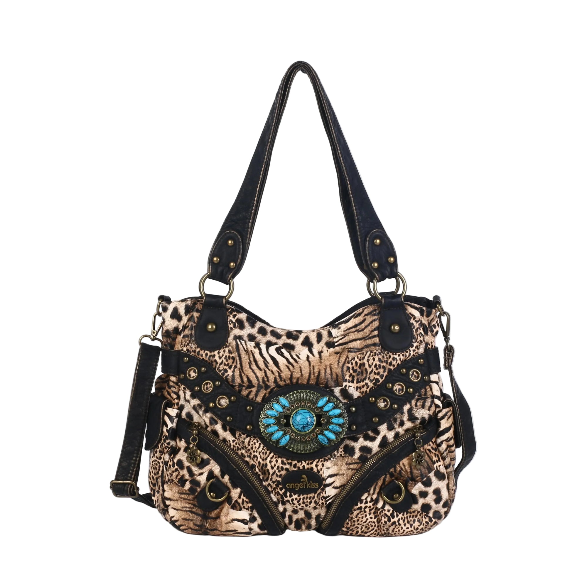 Vintage Leopard Shoulder Bag · Artistic Craftsmanship