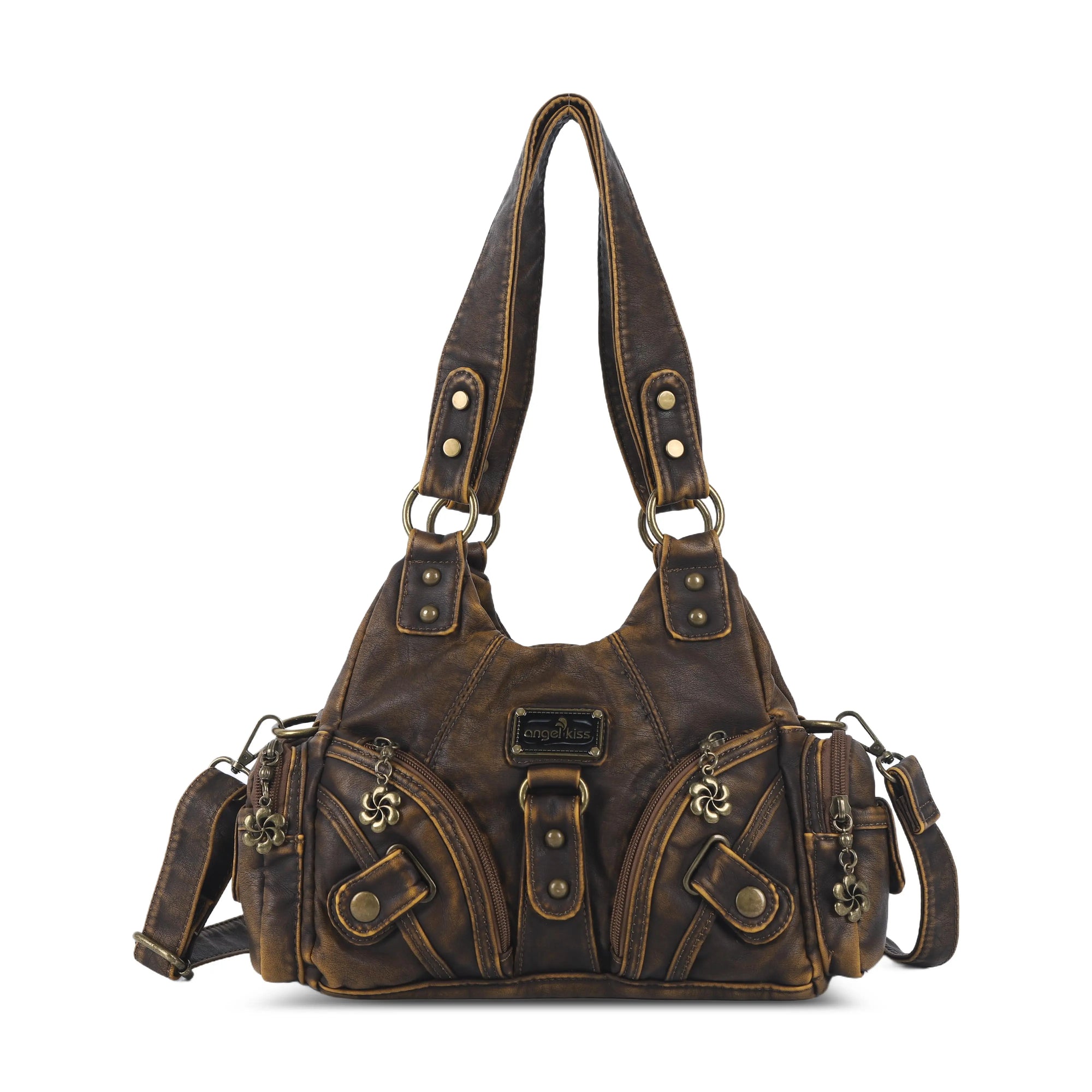Retro tie-dye adjustable chic shopping tote