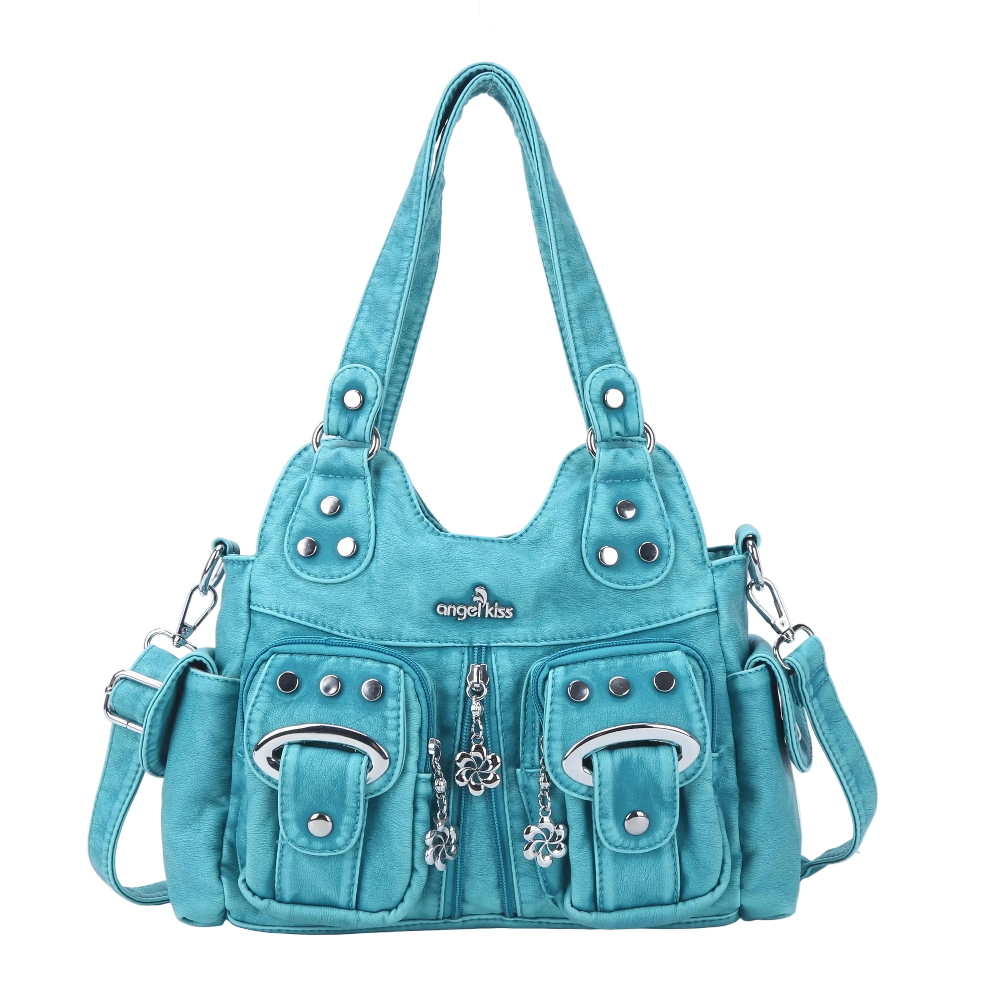 Angelkiss Vintage Multi-Pocket Shoulder Handbag – Available Angelkiss Vintage Multi-Pocket Shoulder Handbag – Available