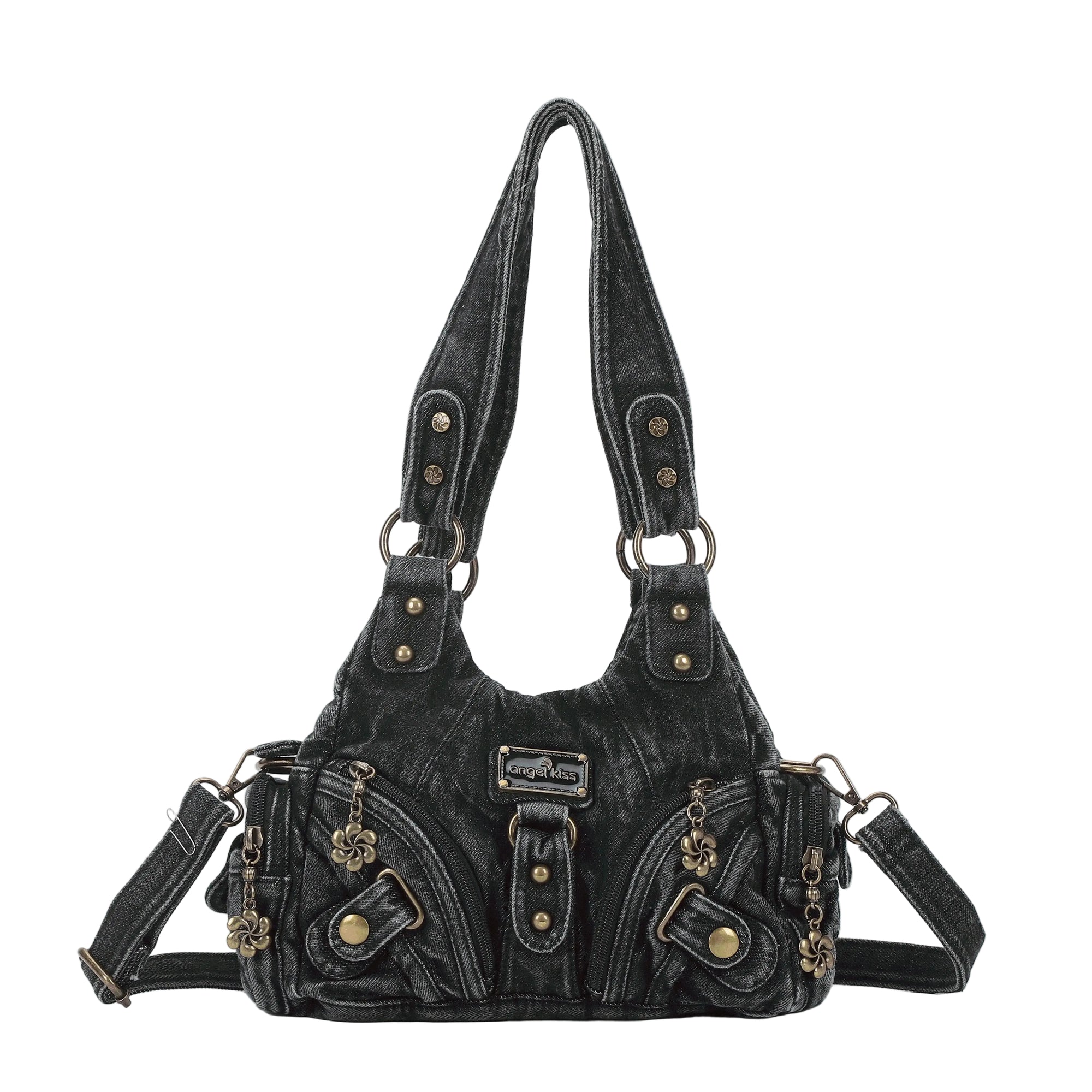 Vintage Denim Crossbody Wallet &amp; Pures