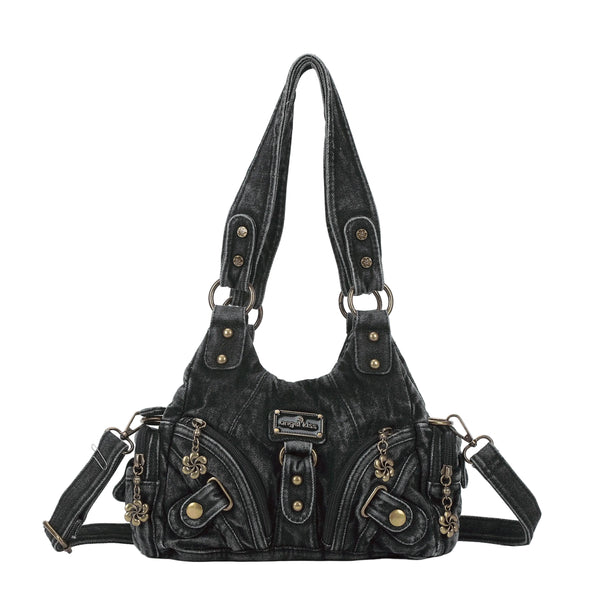 Vintage Denim Crossbody Wallet & Pures