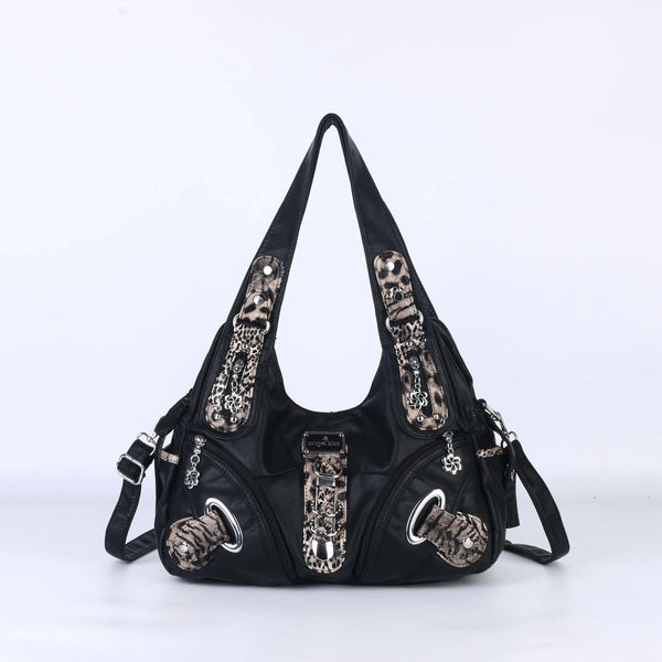 Hobo Bum Shoulder Bag, wash nylon leopard multi-purpose design shoulder bag