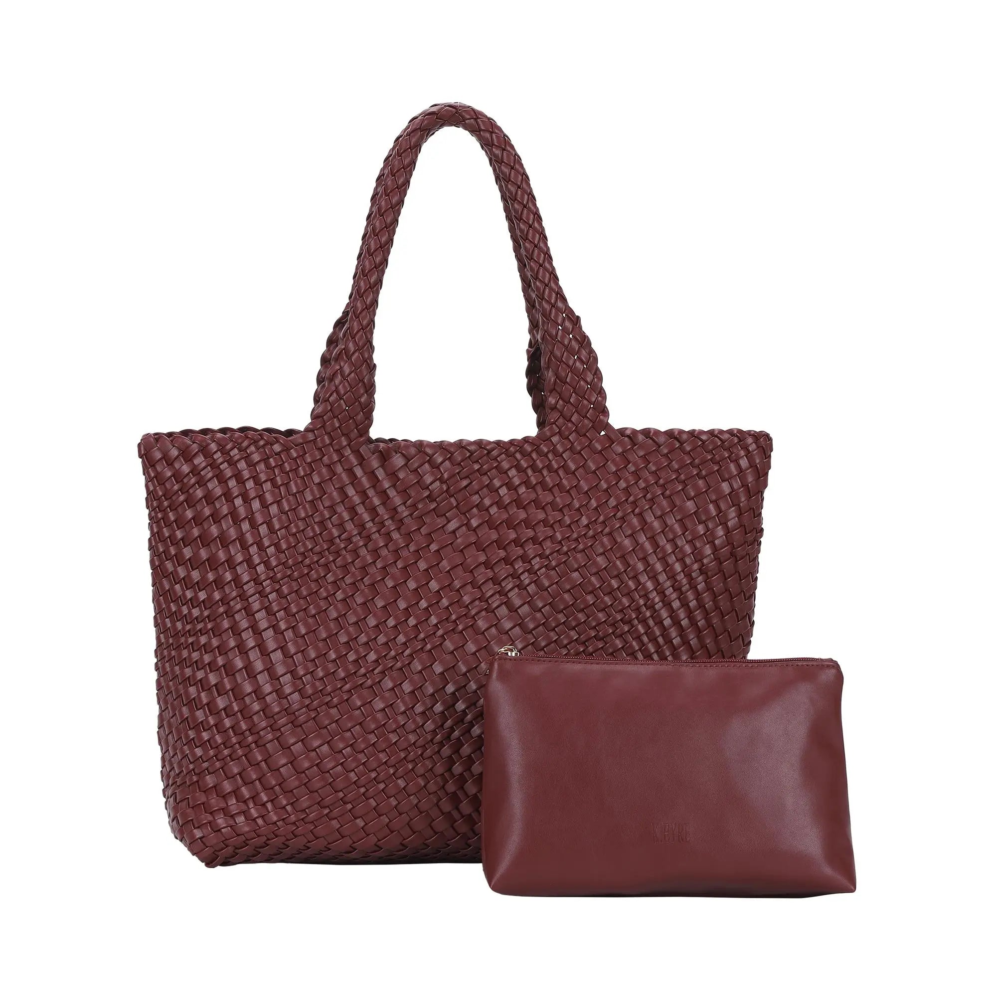 Angelkiss PU Leather Tote Bag with Pouch – Elegant Everyday Handbag