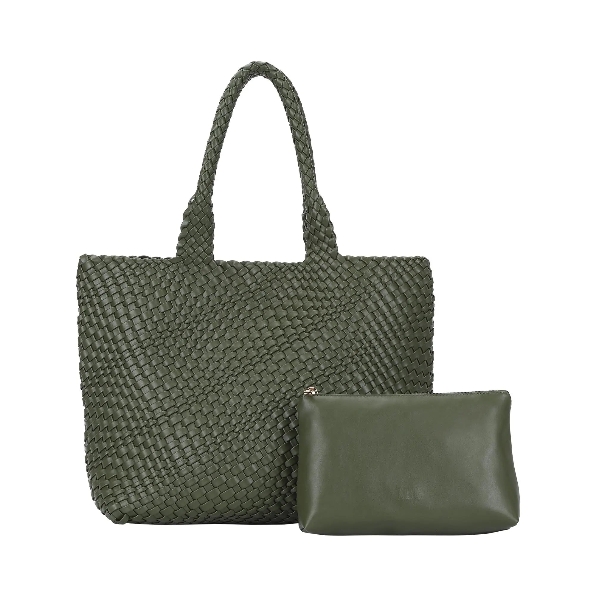 Angelkiss PU Leather Tote Bag with Pouch – Elegant Everyday Handbag