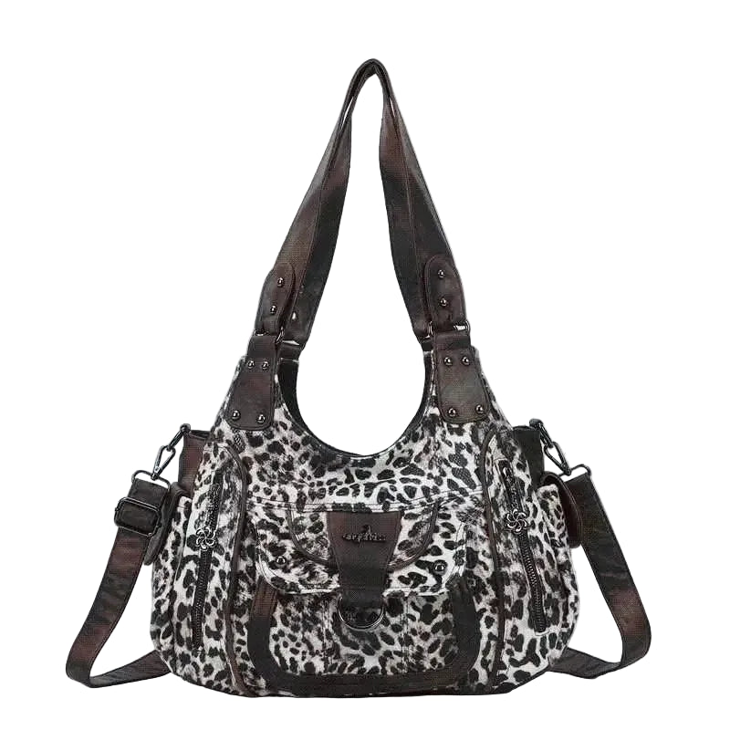 Vintage Slouchy Moto Shoulder Purse