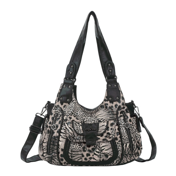 Vintage Slouchy Moto Shoulder Purse
