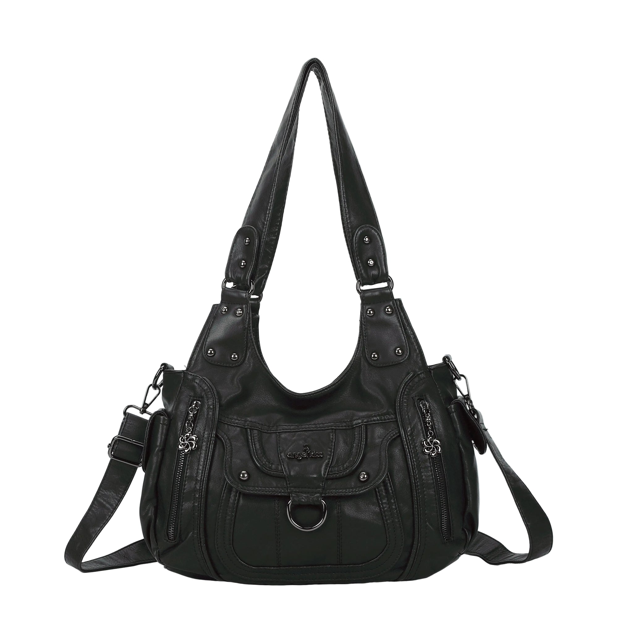 Vintage Slouchy Moto Shoulder Purse