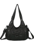 Vintage Slouchy Moto Shoulder Purse