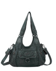 Vintage Slouchy Moto Shoulder Purse
