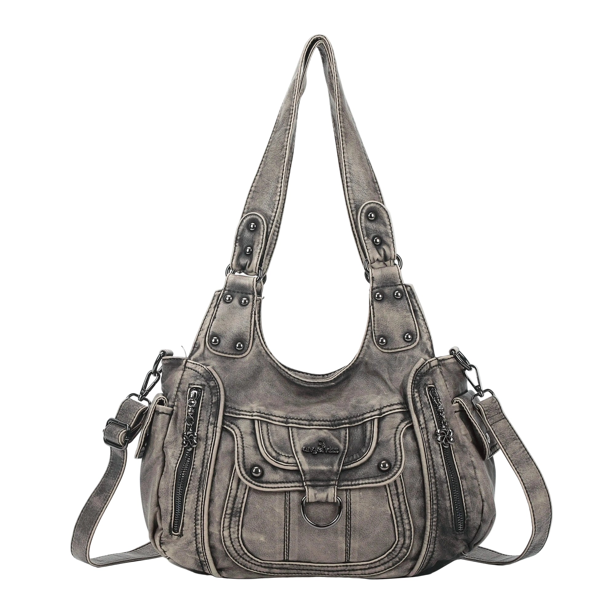 Vintage Slouchy Moto Shoulder Purse