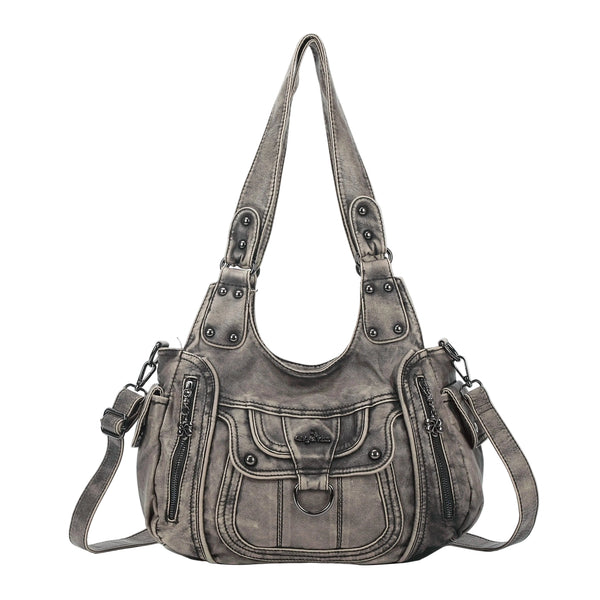 Vintage Slouchy Moto Shoulder Purse