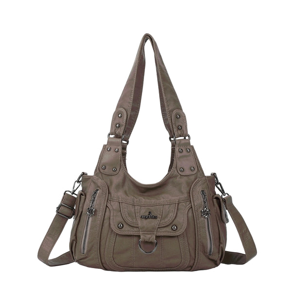Vintage Slouchy Moto Shoulder Purse