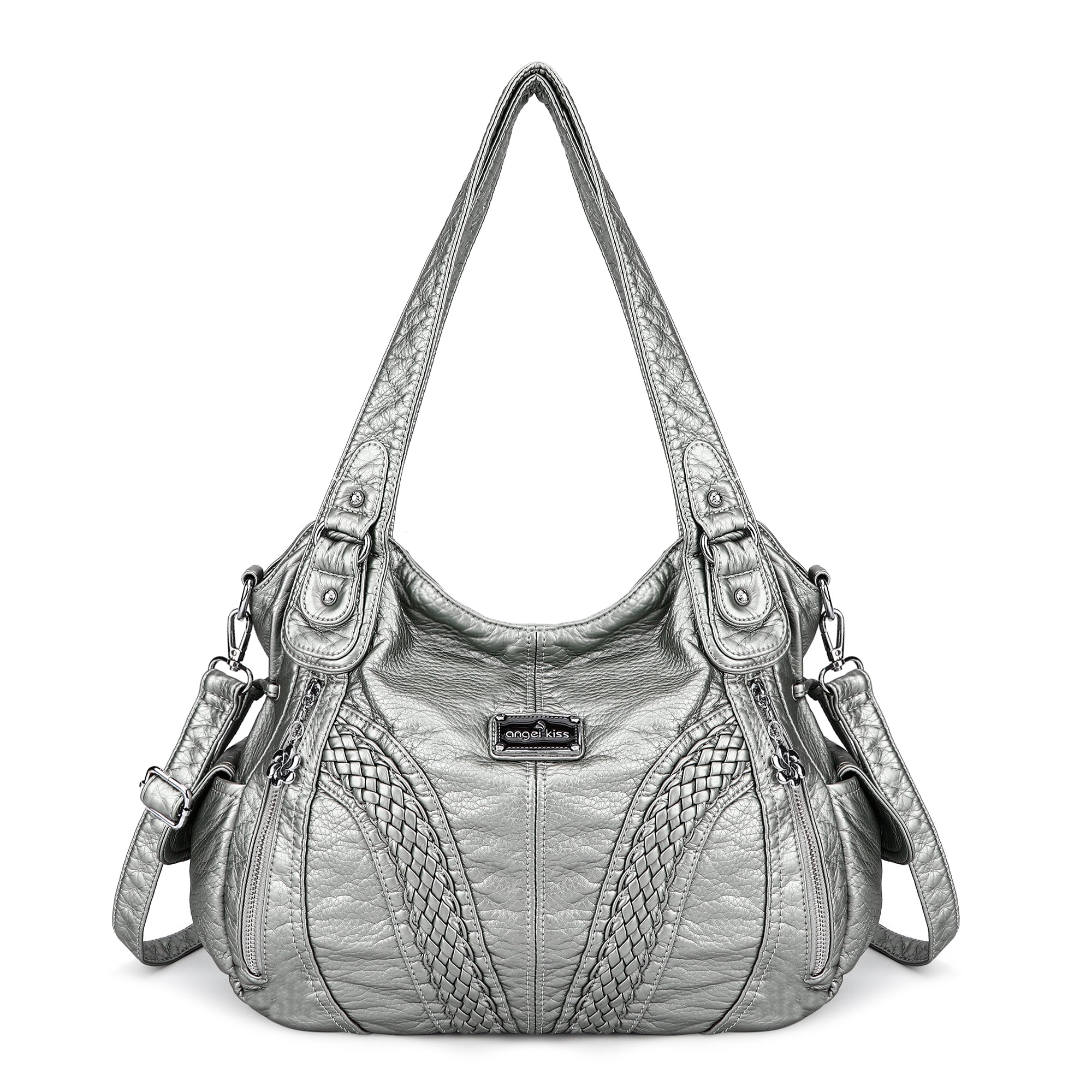 Becca Recycled Woven Vegan Leather Shoulder Bag – Mali Lili