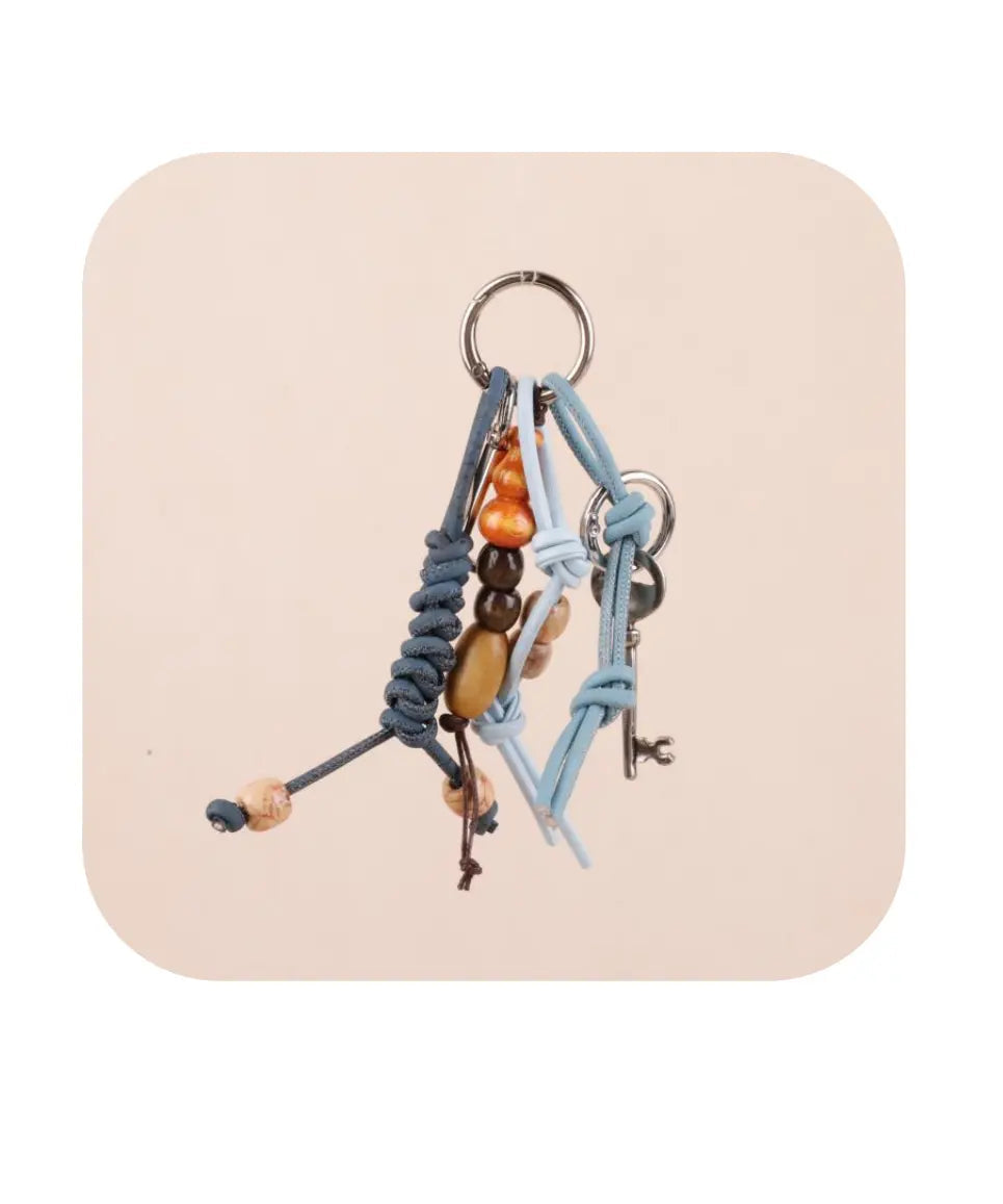 Tassel Beaded Bag Charm Keychai