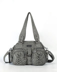 Washed Desigher Handbag For Women with Multi pockets