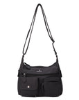 Small Plaid Washed PU Leather Multi-Pocket Crossbody Bag