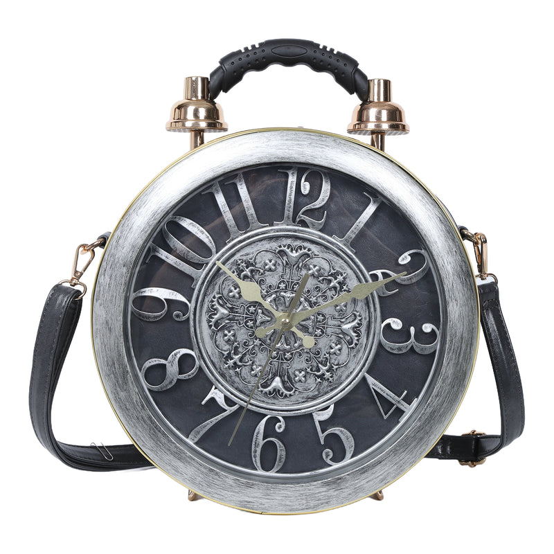 Women's personalized Creative clock shoulder bag