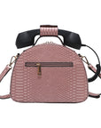 A subtle three-dimensional telephone landline crossbody bag