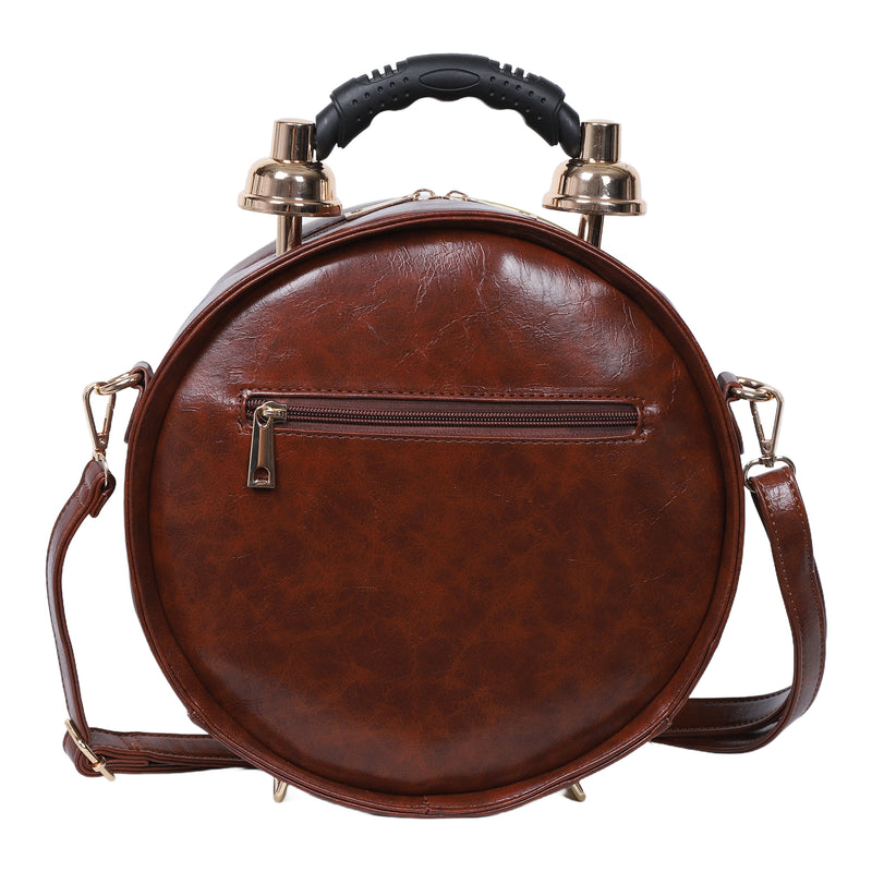 Women's personalized Creative clock shoulder bag
