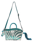 Minimalist art zebra shape tote/crossbody bag