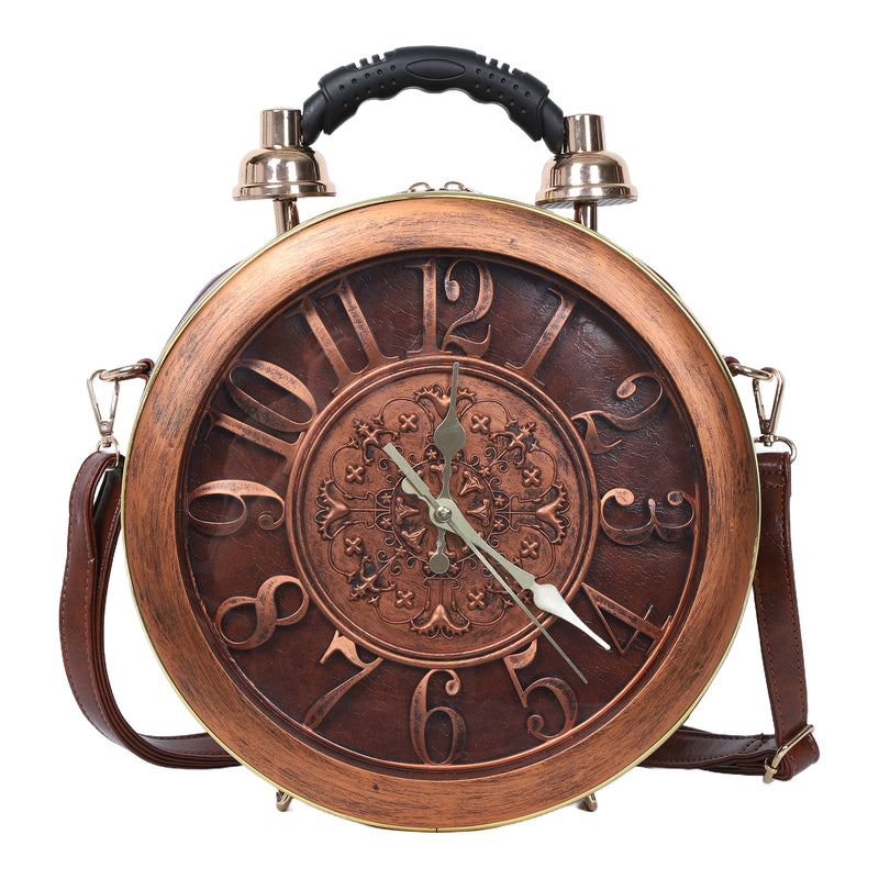 Women's personalized Creative clock shoulder bag