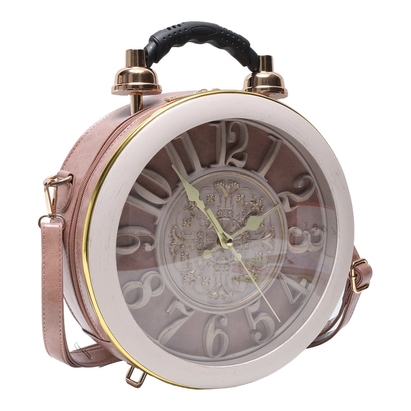 Women's personalized Creative clock shoulder bag
