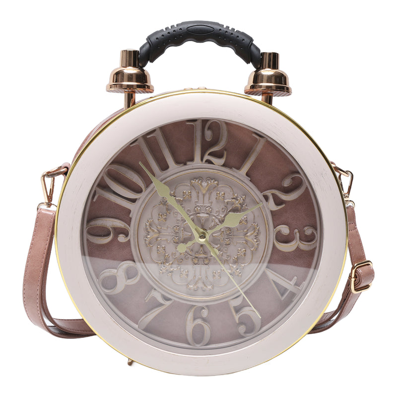 Women's personalized Creative clock shoulder bag