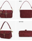 Suede Multi-Color Mini Shoulder Bag