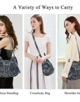 Ladies personality chic vintage backpack/satchel shoulder bag