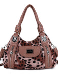 Women  handbag with High Quality Washed PU Multi-function Bag