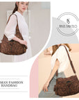 Women shoulder Handbag of High Quality Washed PU Leather-Angelkiss Bag