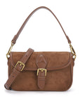 Suede Burgundy handbag/crossbody bag