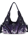 Tie-Dye Shoulder Bag Large Hobo Bag