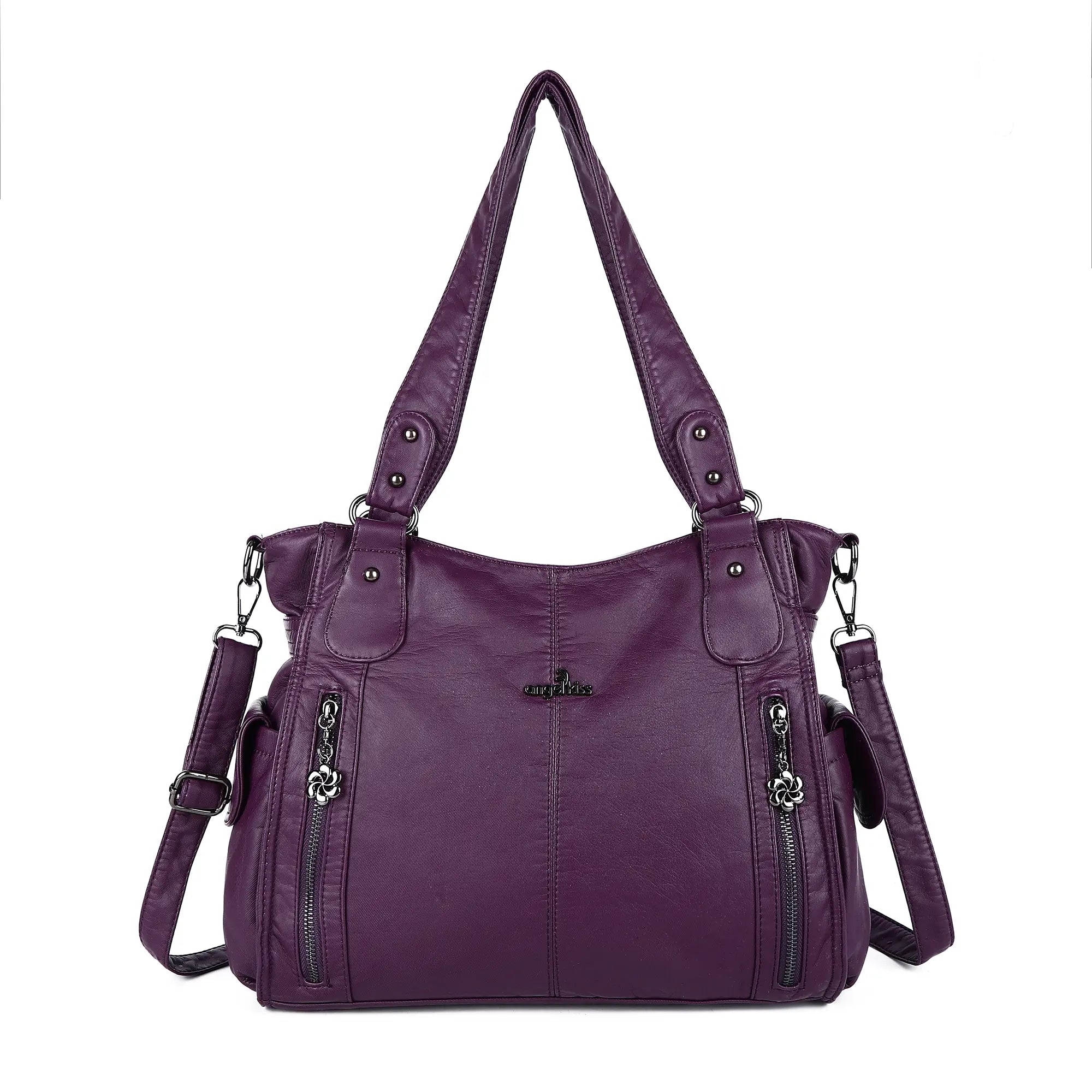 Angel Kiss Ladies roomy  washed handbag
