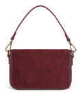 Suede Burgundy handbag/crossbody bag