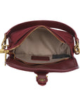 Suede Burgundy handbag/crossbody bag