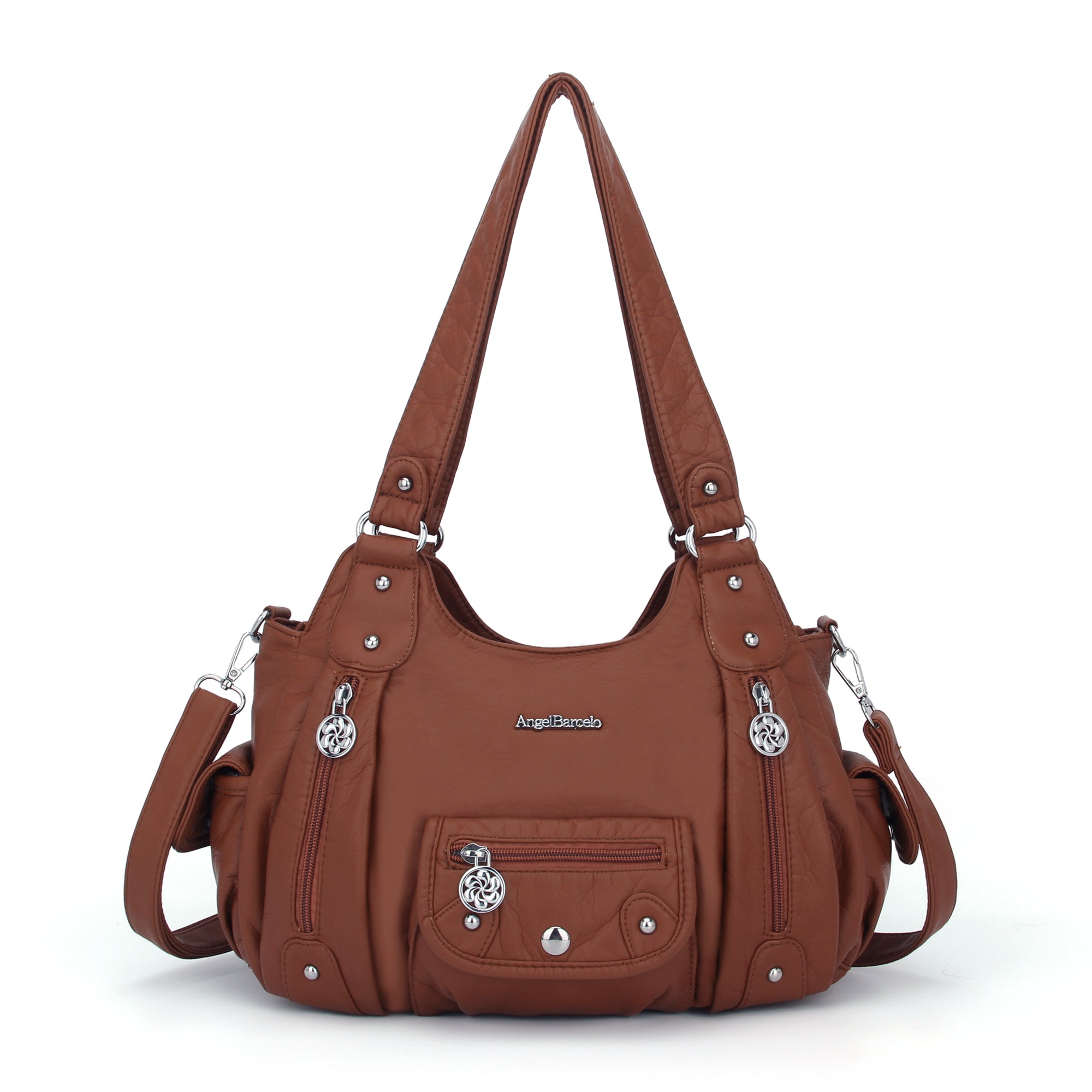 Women Shoulder Bag Handbag of Washed PU Leather