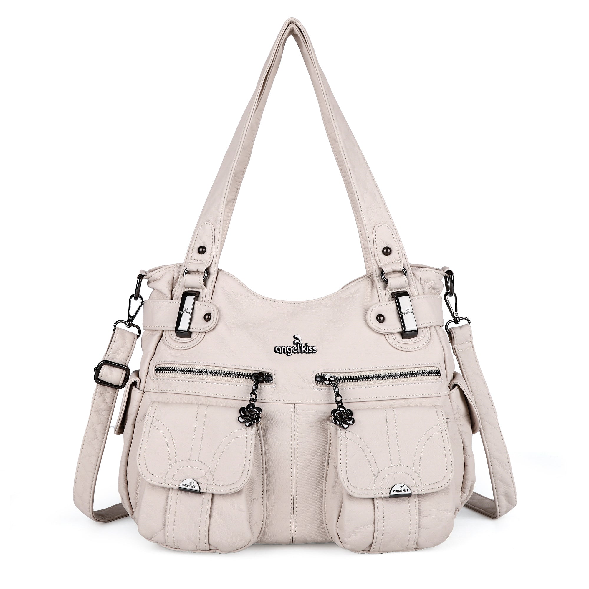 Color Shoulder Crossbody Bag with Double Front Pockets – Angel Kiss