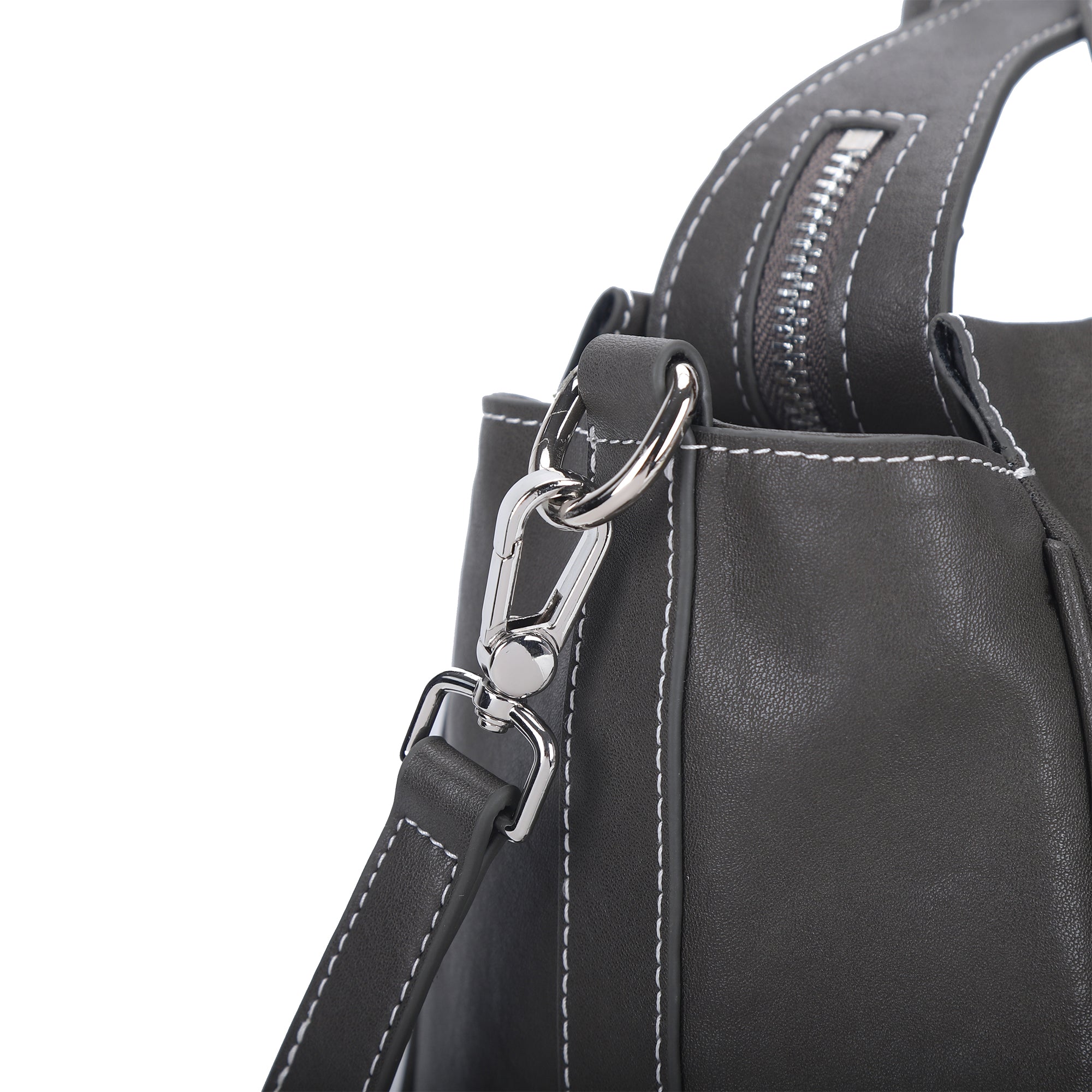 Washed pu leather backpack/shoulder bag