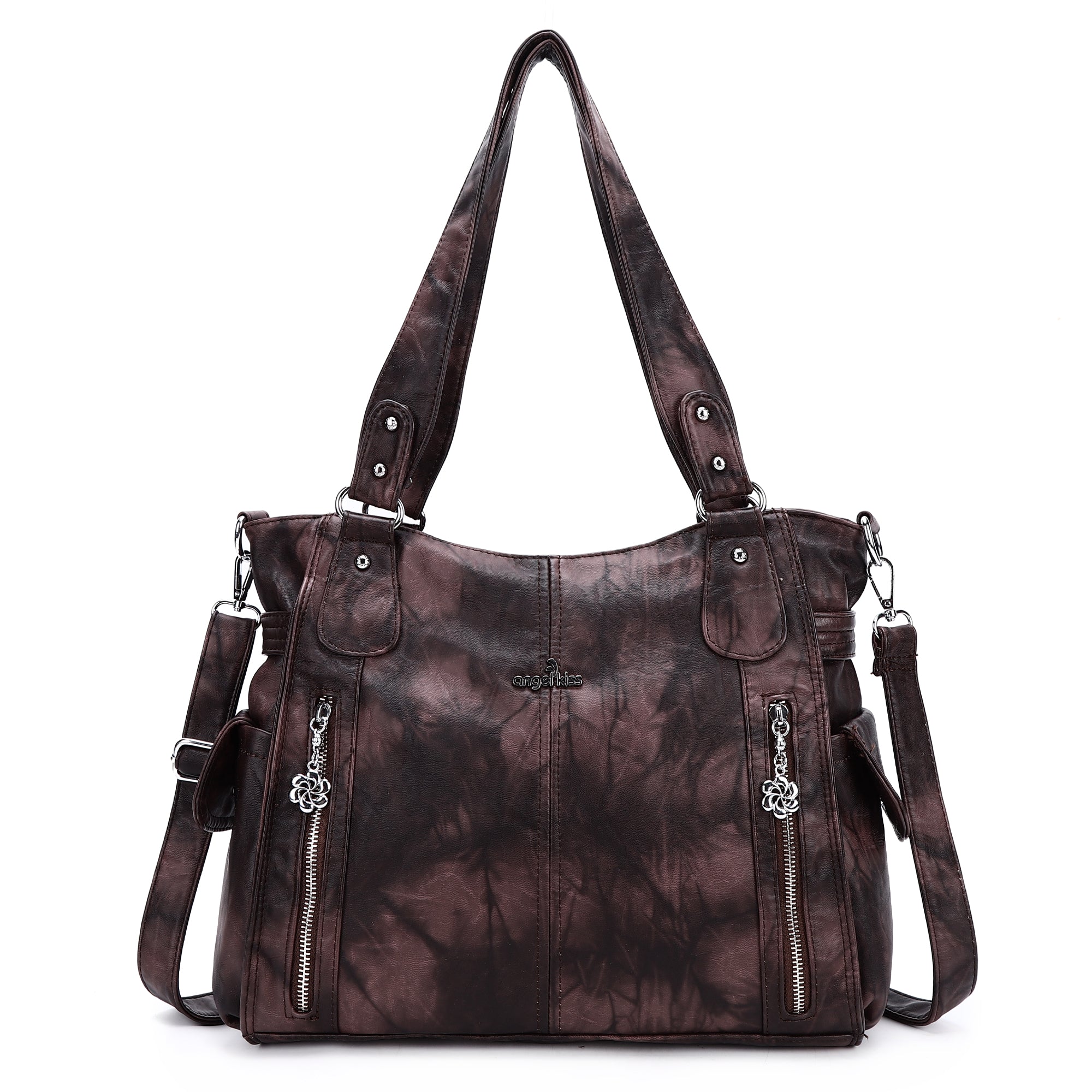 ★ まりん777。 ★【美品】y2k angel kiss トートバッグ 再販・Angel kissフェイクレザー2Wayトートバッグw8030 #母の日