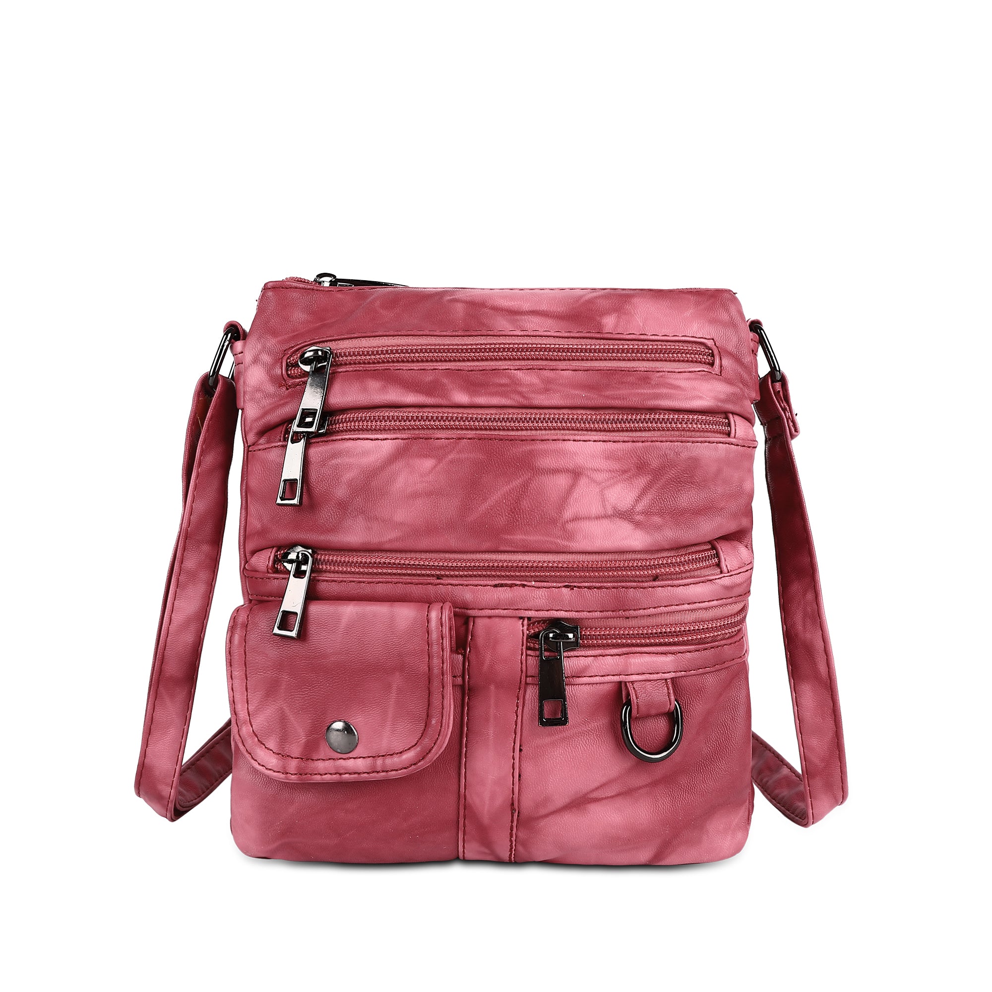 Women&#39;s tie-dye vintage pu leather crossbody bag