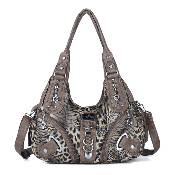 Hobo Leopard print Shoulder  Handbag